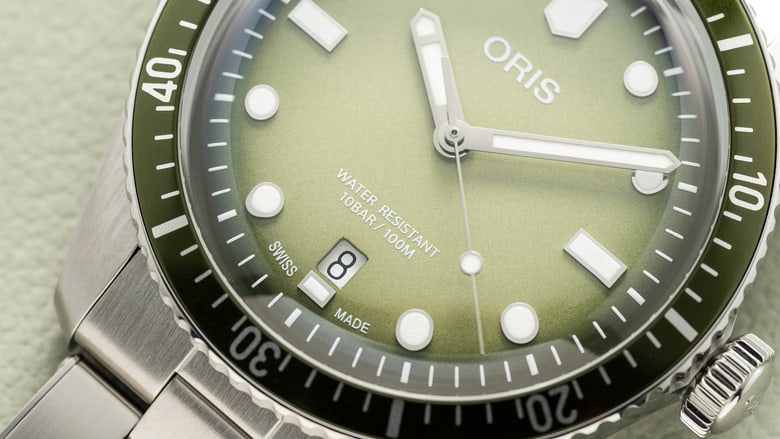 Oris 65 green dial best sale